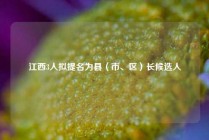 江西3人拟提名为县（市、区）长候选人